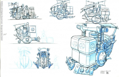 Lurker Forklift concept art from Jak and Daxter: The Precursor Legacy by Bob Rafei