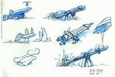Teeter Totter concept art from Jak and Daxter: The Precursor Legacy by Bob Rafei