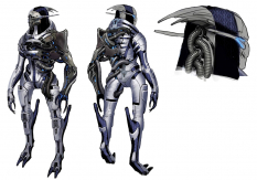 Saren Arterius concept art from Mass Effect