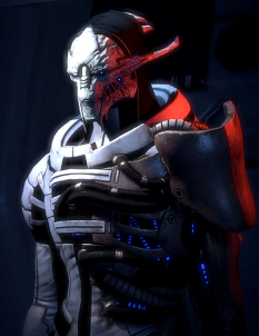 Saren Arterius concept art from Mass Effect