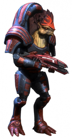 Urdnot Wrex concept art from Mass Effect