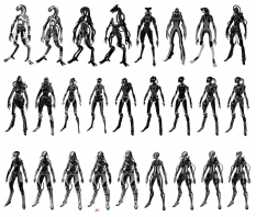Geth Concepts art from Mass Effect