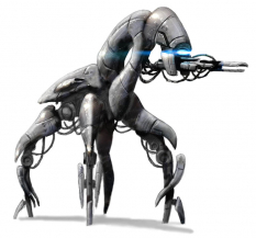 Geth Armature concept art from Mass Effect