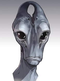 Salarian concept art from Mass Effect