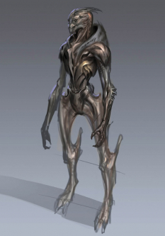 Turian concept art from Mass Effect