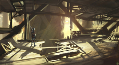 Tower concept art from Mass Effect