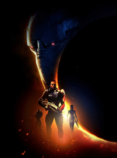 Poster concept art from Mass Effect