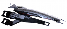 SSV Normandy concept art from Mass Effect