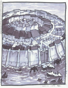 Ocean City concept art from Jak II by Bob Rafei