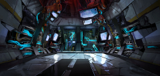 Angel's Chamber - Environment Scenery VOG Reveal Room concept art from Borderlands 2 by Kevin Duc
