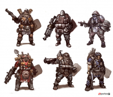 Nomad Sketches concept art from Borderlands 2 by Matias Tapia