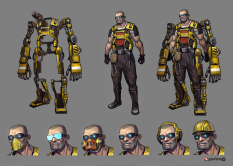 Hyperion Engineer concept art from Borderlands 2 by Matias Tapia