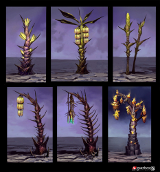 Tree concept art from Borderlands 2 by Matias Tapia
