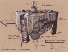 Sanctuary Preburial concept art from Borderlands 2 by Lorin Wood