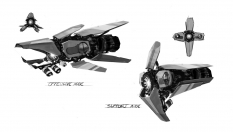 Probe Sketches concept art from Borderlands 2 by Kevin Duc
