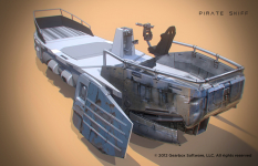 Skiff Rear concept art from Borderlands 2 by Lorin Wood