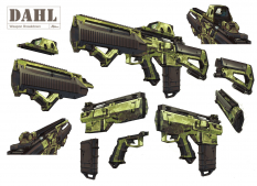 Dahl Breakdown concept art from Borderlands 2 by Kevin Duc