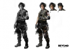 Jodie concept art from Beyond: Two Souls by Florent Auguy