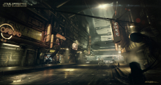Alley To Street concept art from Star Wars 1313 by Gustavo Mendonca