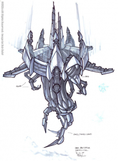 Dark Precursor Satellite concept art from Jak 3 by Bob Rafei