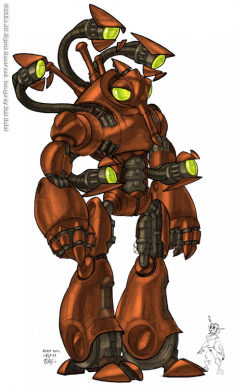 Robo Color concept art from Jak 3 by Bob Rafei