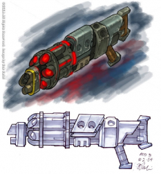 Gun concept art from Jak 3 by Bob Rafei
