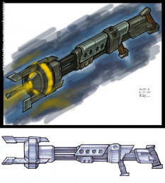 Gun concept art from Jak 3 by Bob Rafei