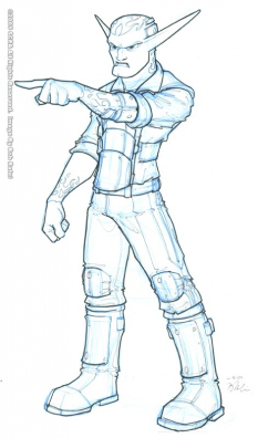 Mizo concept art from Jak X: Combat Racing by Bob Rafei