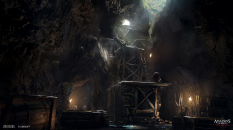 Cavern concept art from Assassin's Creed IV: Black Flag by Jan Urschel