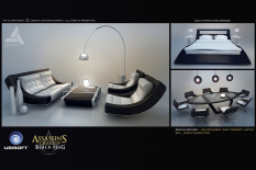 Cco Furniture Design concept art from Assassin's Creed IV: Black Flag by Encho Enchev