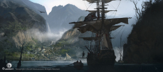 City View concept art from Assassin's Creed IV: Black Flag by Martin Deschambault