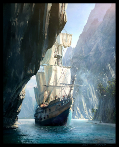 Coming Through concept art from Assassin's Creed IV: Black Flag by Raphael Lacoste