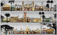 Havana City Landmarks concept art from Assassin's Creed IV: Black Flag by Donglu Yu