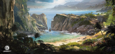 Hidden Bay concept art from Assassin's Creed IV: Black Flag by Donglu Yu