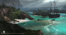 Looking Around concept art from Assassin's Creed IV: Black Flag by Martin Deschambault