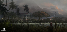 Overgrowth concept art from Assassin's Creed IV: Black Flag by Martin Deschambault