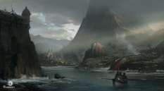 Rowing concept art from Assassin's Creed IV: Black Flag by Martin Deschambault