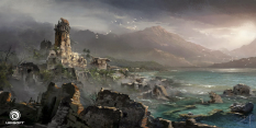 Ruins concept art from Assassin's Creed IV: Black Flag by Donglu Yu