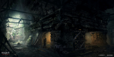 Underground Passage concept art from Assassin's Creed IV: Black Flag by Jan Urschel
