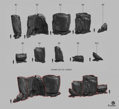 Boulders concept art from Assassin's Creed IV: Black Flag by Martin Deschambault