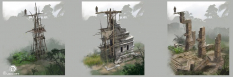 Ruins Concepts concept art from Assassin's Creed IV: Black Flag by Martin Deschambault