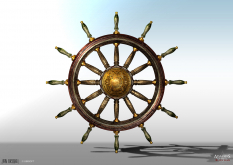 Ship Wheel concept art from Assassin's Creed IV: Black Flag by Jan Urschel