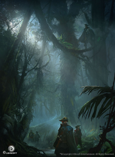 Through The Jungle concept art from Assassin's Creed IV: Black Flag by Martin Deschambault