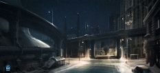New Gotham Concept concept art from Batman: Arkham Origins by Meinert Hansen