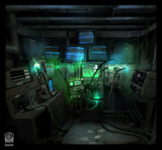 Hacking Device concept art from Batman: Arkham Origins by Virgile Loth