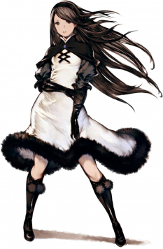 Agnes Oblige concept art from the video game Bravely Default