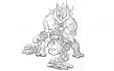 Alistar concept art from the video game League of Legends