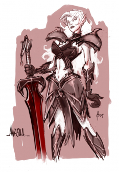 Avasha concept art from the video game League of Legends
