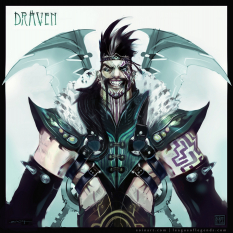 Draven concept art from the video game League of Legends by Eoin Colgan