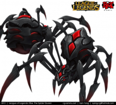 Elise Spiderform Render concept art from the video game League of Legends